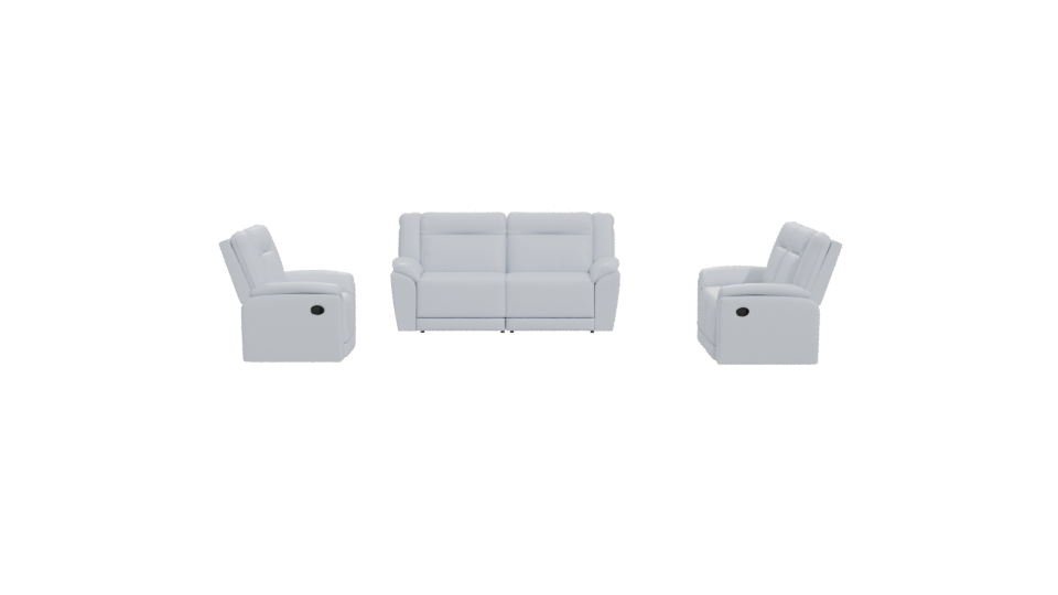 Contemporary Reclining Sofa Set 3D Model - Professional 3D Model Render 11