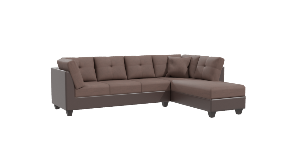 Stylish Sectional Sofa 3D Model - Professional 3D Model Render 10