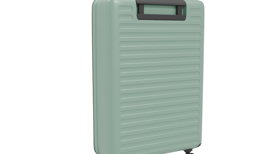 Stylish Hard-shell Luggage 3D Model - Professional 3D Model Render 4