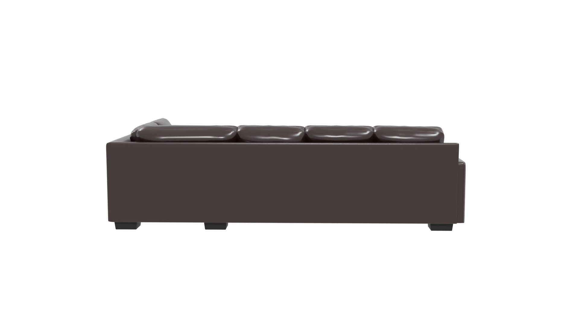 Luxurious Leather Sectional Sofa 3D Model - Professional 3D Model Render 5