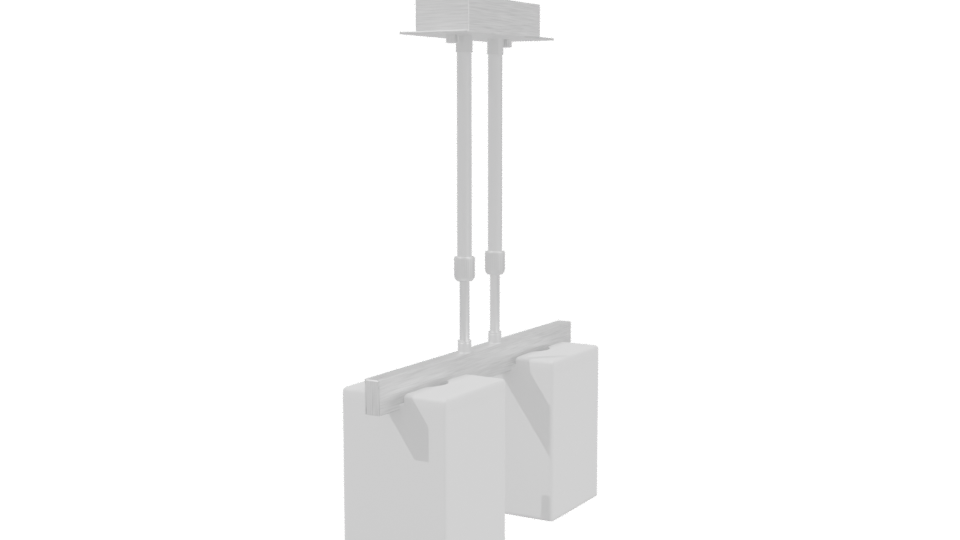 Modern Suspended Ceiling Light Fixture 3D Model - Professional 3D Model Render 3