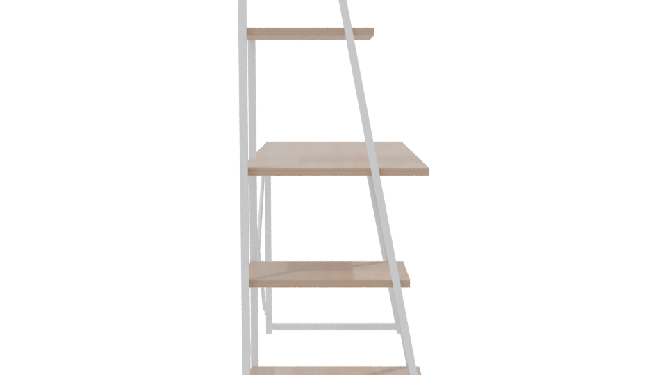 Minimalist Wood and Metal Office Desk 3D Model - Professional 3D Model Render 8