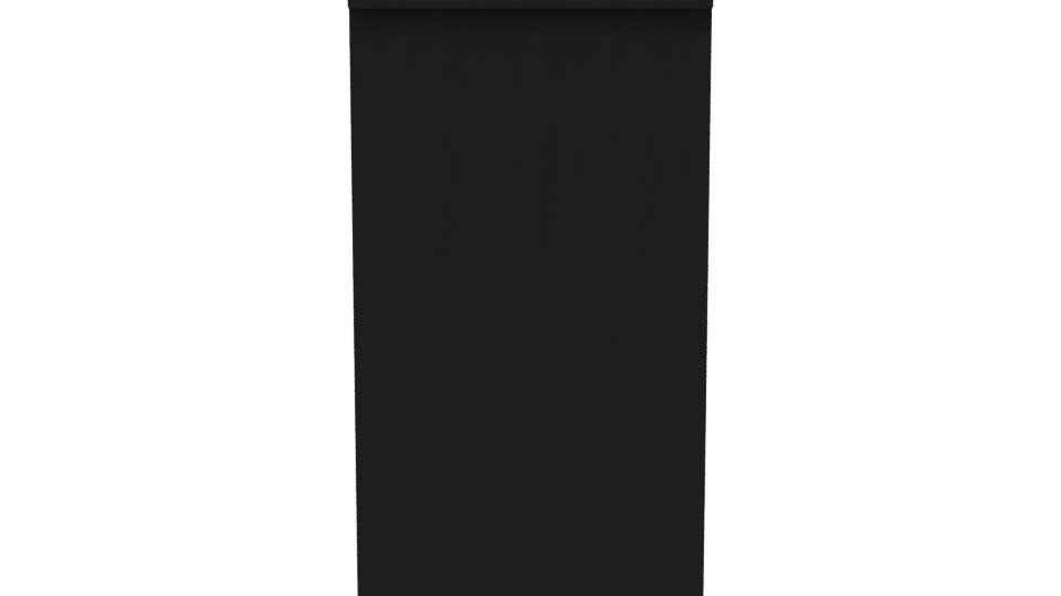 Contemporary Black Storage Desk 3D - Professional 3D Model Render 8