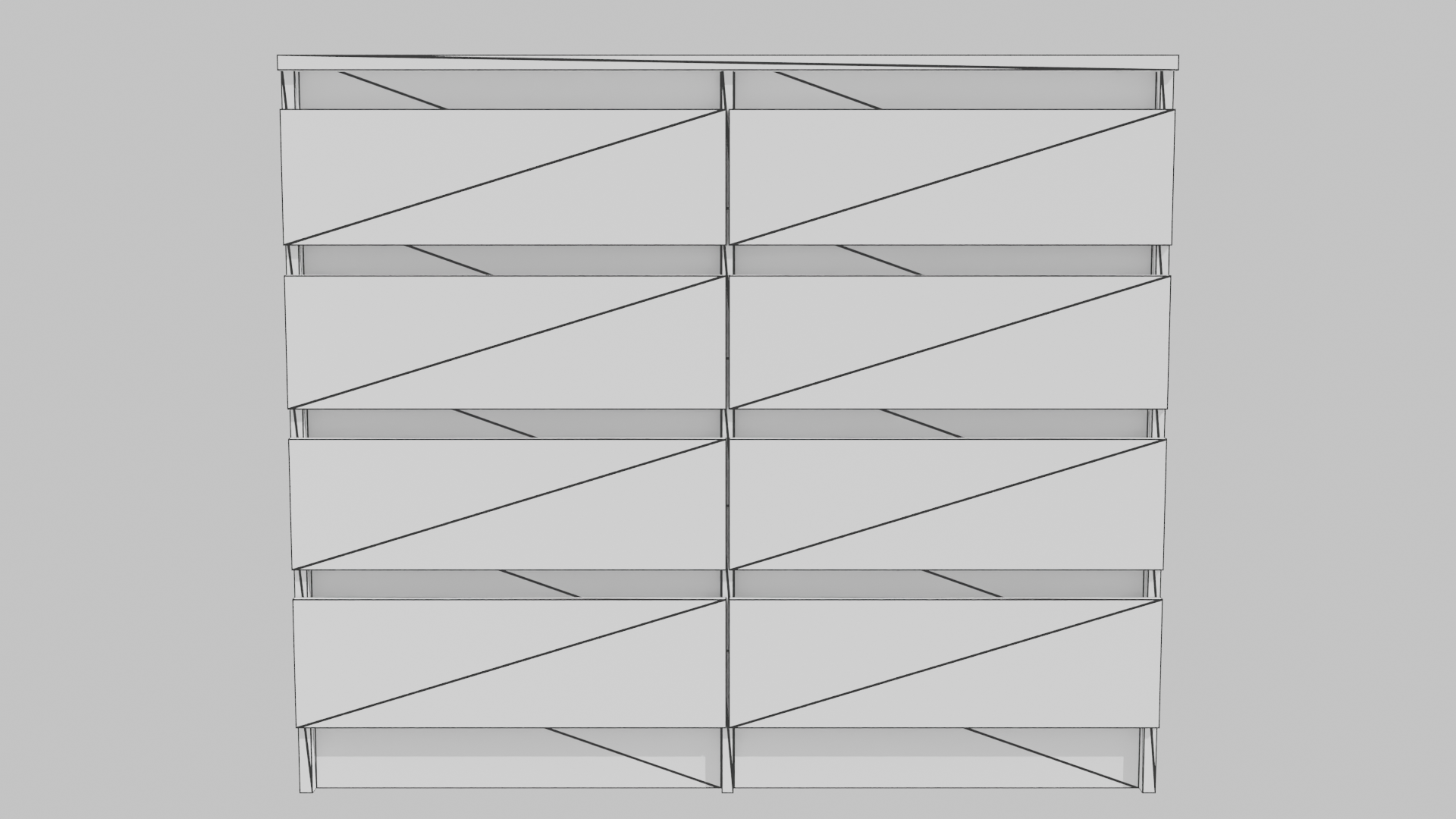 Stylish Wooden Storage Cabinet 3D - Professional 3D Model Render 16