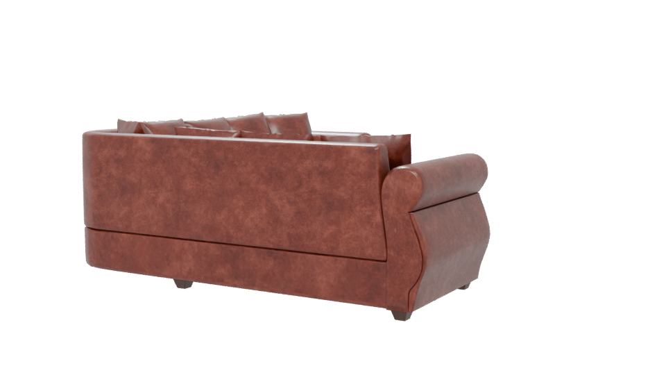 Vintage Leather Sofa Model 3D - Professional 3D Model Render 6