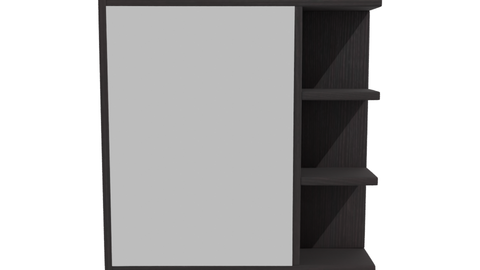 Contemporary Wall-Mounted Mirror Unit - Professional 3D Model Render 11