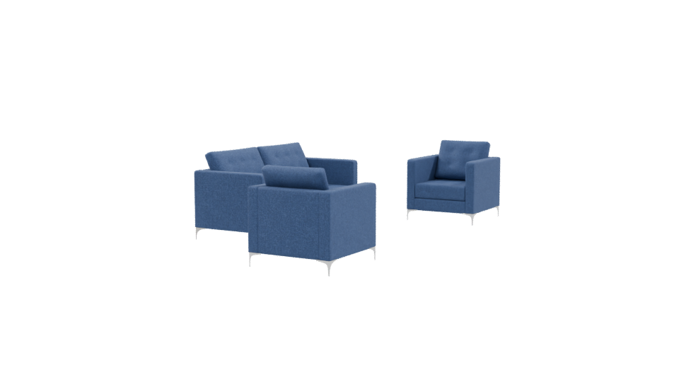 Stylish Sofa Set 3D Model - Professional 3D Model Render 9
