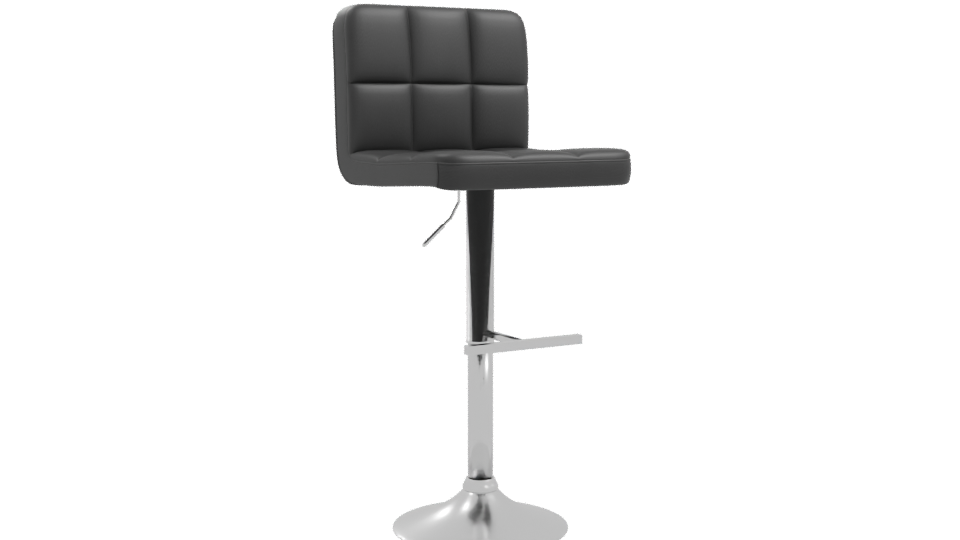 Stylish Adjustable Bar Stool 3D - Professional 3D Model Render 10