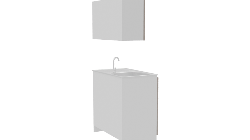 Stylish Kitchen Cabinet 3D Model - Professional 3D Model Render 7