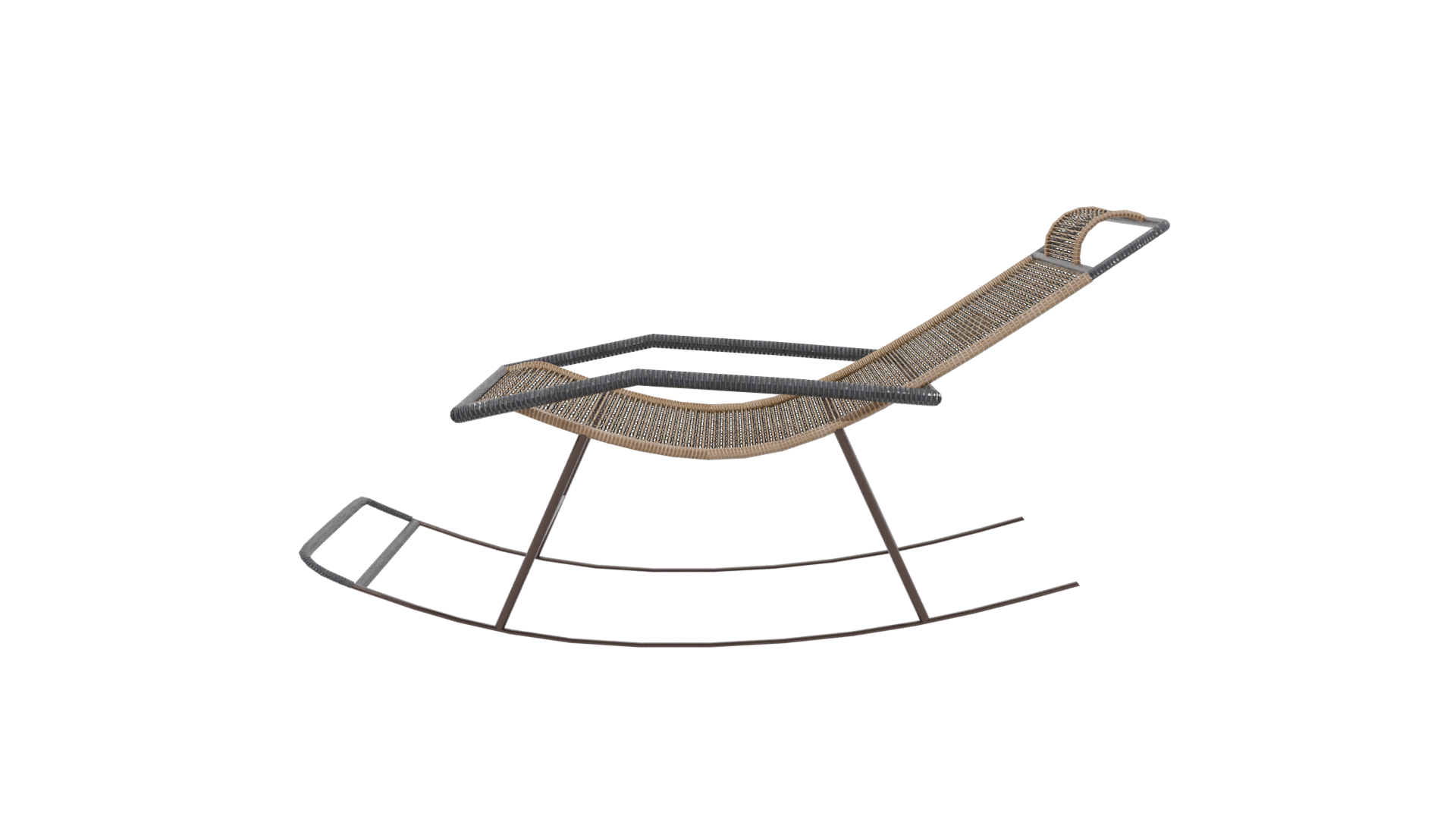 Stylish Outdoor Lounge Chair 3D - Professional 3D Model Render 2