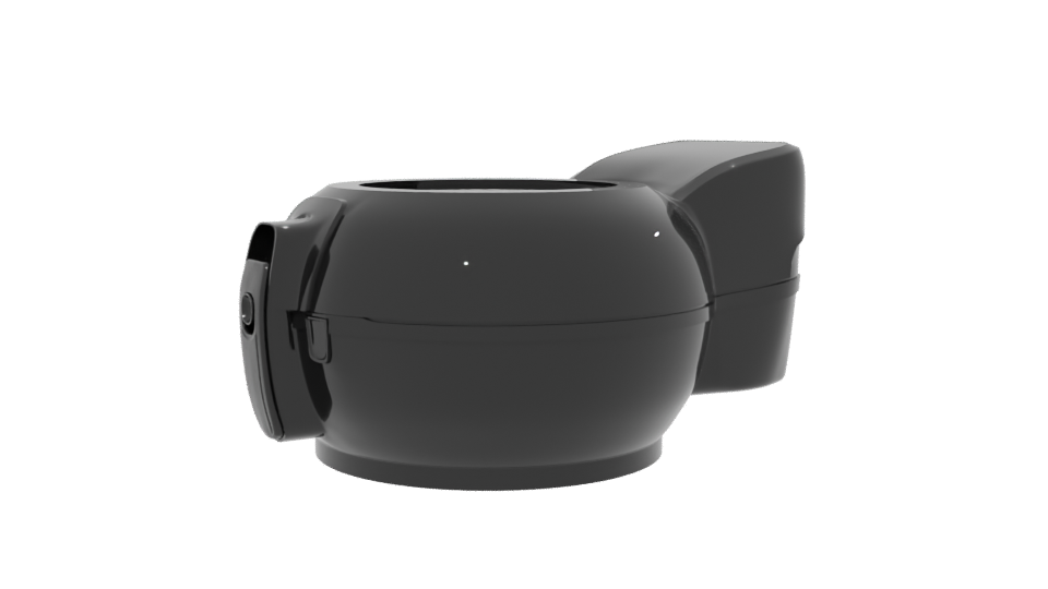 Stylish Black Air Fryer 3D Model - Professional 3D Model Render 13