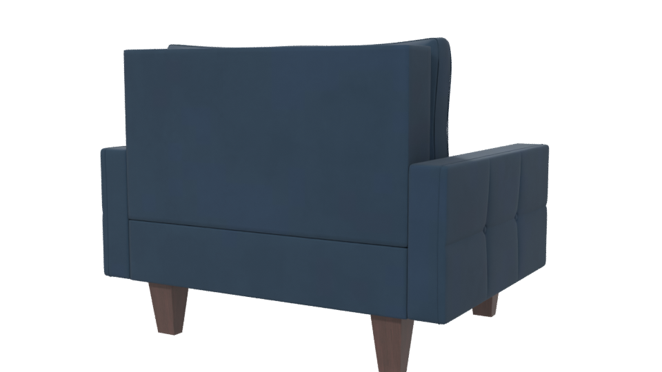 Stylish Modern Loveseat 3D Model - Professional 3D Model Render 6