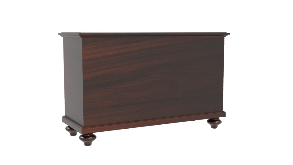Elegant Wooden Sideboard Model - Professional 3D Model Render 4