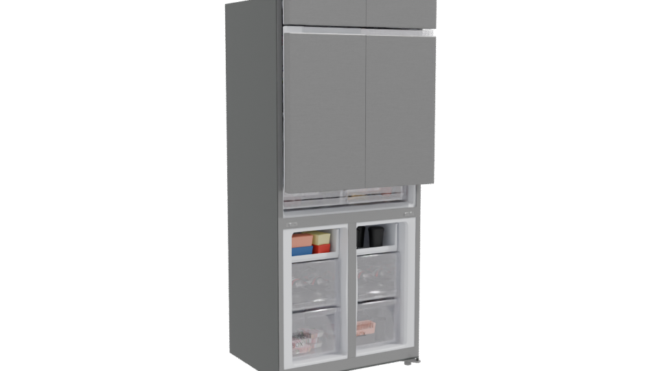Stylish Modern Refrigerator 3D - Professional 3D Model Render 10