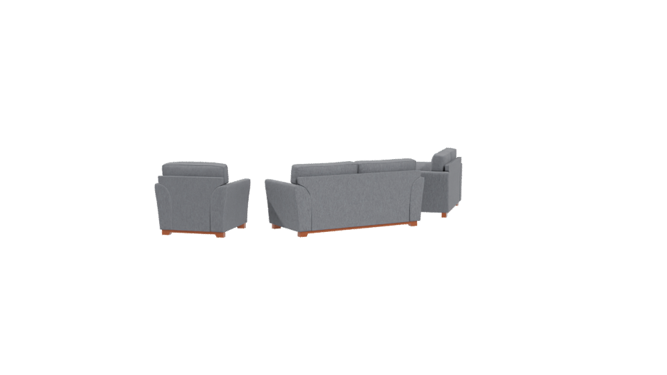 Contemporary Fabric Sofa Set 3D Model - Professional 3D Model Render 8