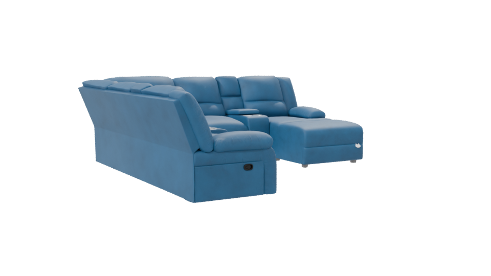 Contemporary Sectional Sofa 3D Model - Professional 3D Model Render 7