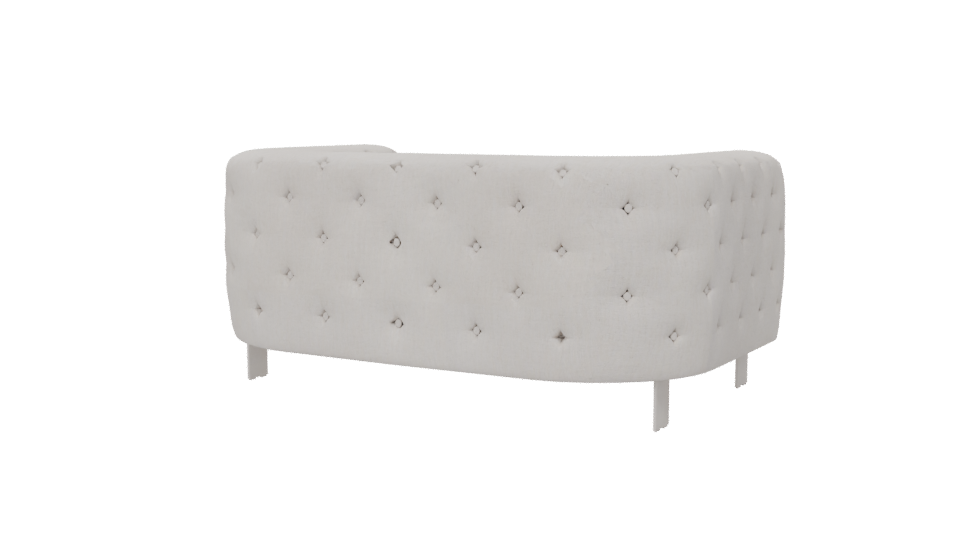 Elegant Sofa with Gold Accents - Professional 3D Model Render 6