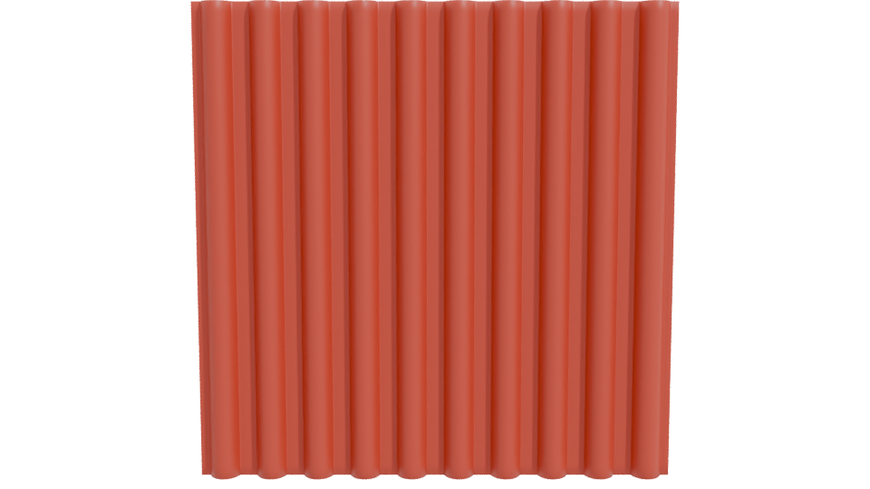 Vibrant Red Panel 3D Model - Professional 3D Model Render 11