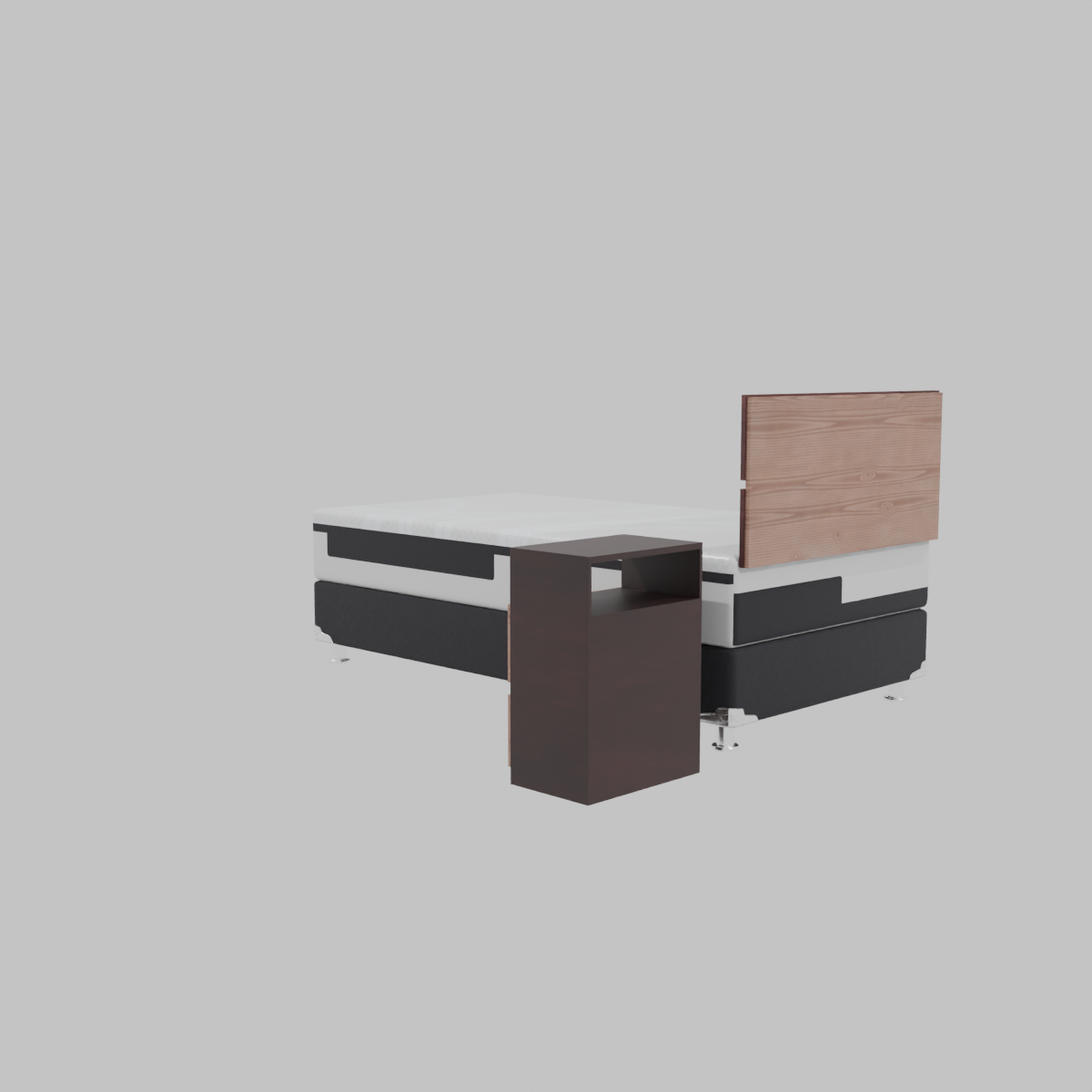 Box Spring Ortopedic Advance B5 Black 1.5 Plazas