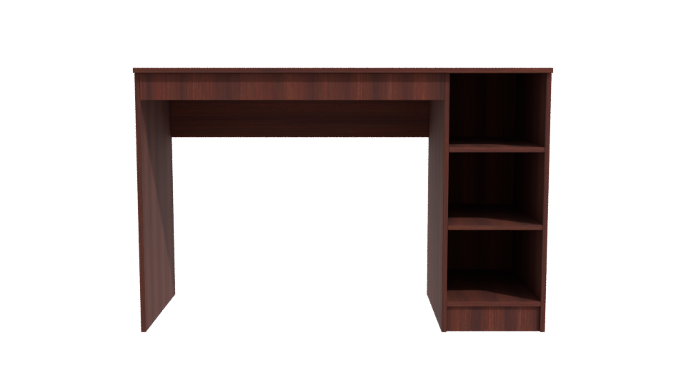 Stylish Wooden Office Desk 3D - Professional 3D Model Render 11