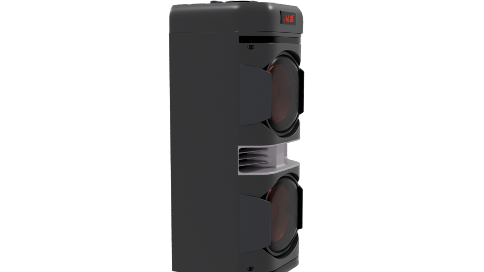 LED Party Speaker 3D Model - Professional 3D Model Render 9