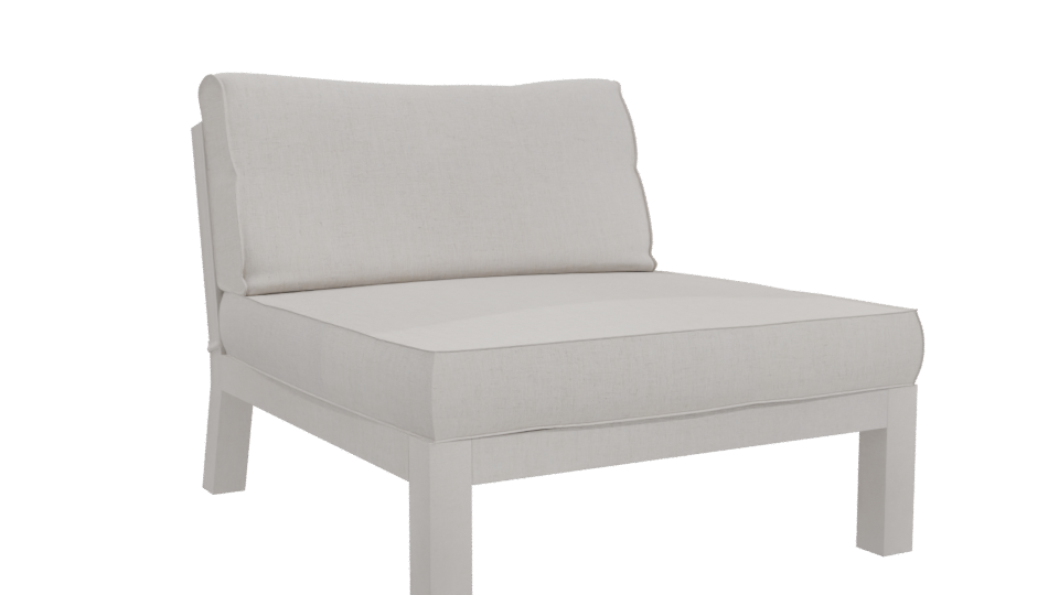 Elegant Minimalist Lounge Chair 3D Model - Professional 3D Model Render 10