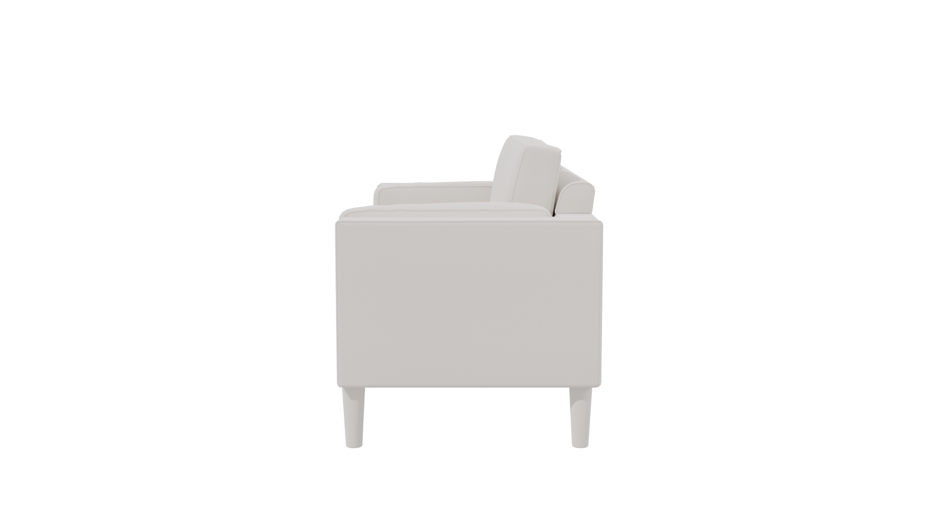 Stylish Modern Two-Seat Sofa - Professional 3D Model Render 2