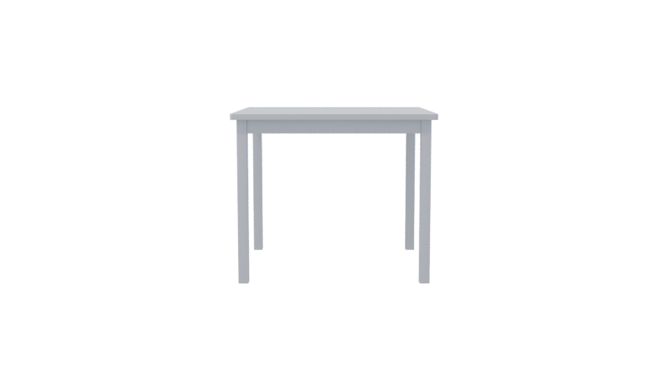 Stylish Minimalist White Table - Professional 3D Model Render 8