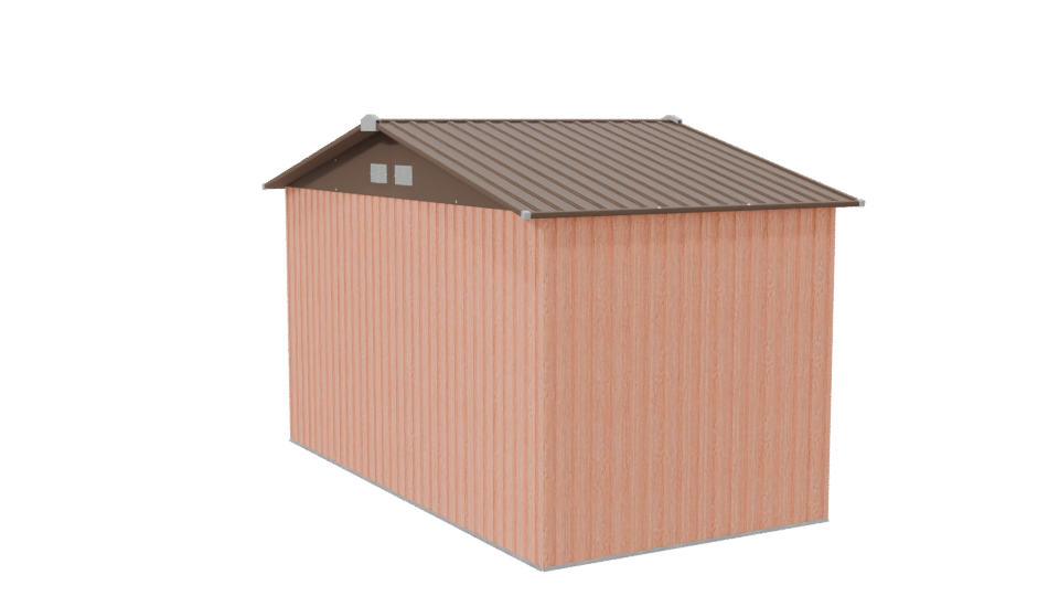 Wooden Garden Shed Model 3D - Professional 3D Model Render 7