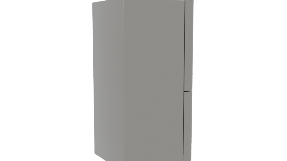 Sleek Modern Refrigerator Model - Professional 3D Model Render 7
