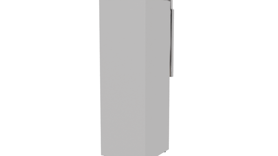 Stylish Stainless Steel Refrigerator 3D Model - Professional 3D Model Render 6