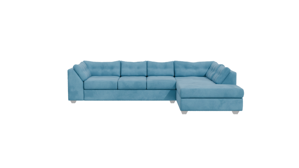 Stylish Sectional Sofa Model - Professional 3D Model Render 11