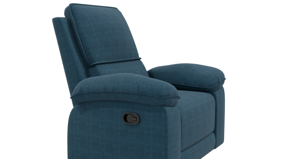 Stylish Recliner Armchair 3D Model - Professional 3D Model Render 9