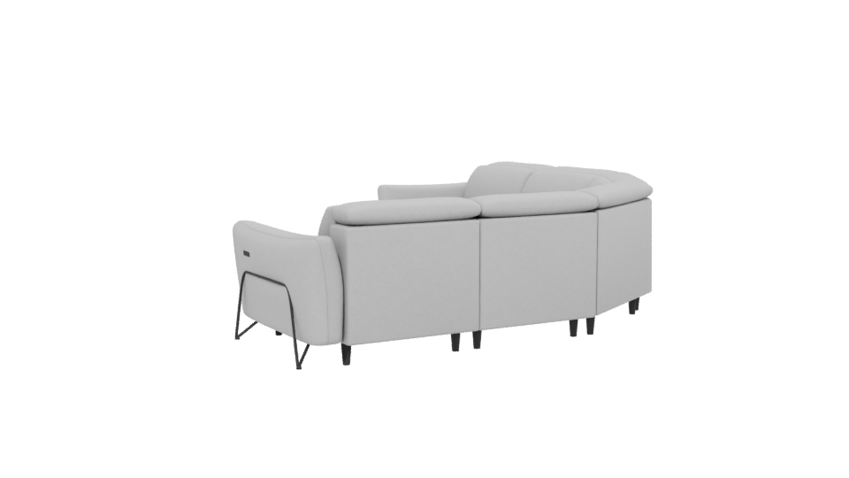 Curved Modern Sofa 3D Model - Professional 3D Model Render 13