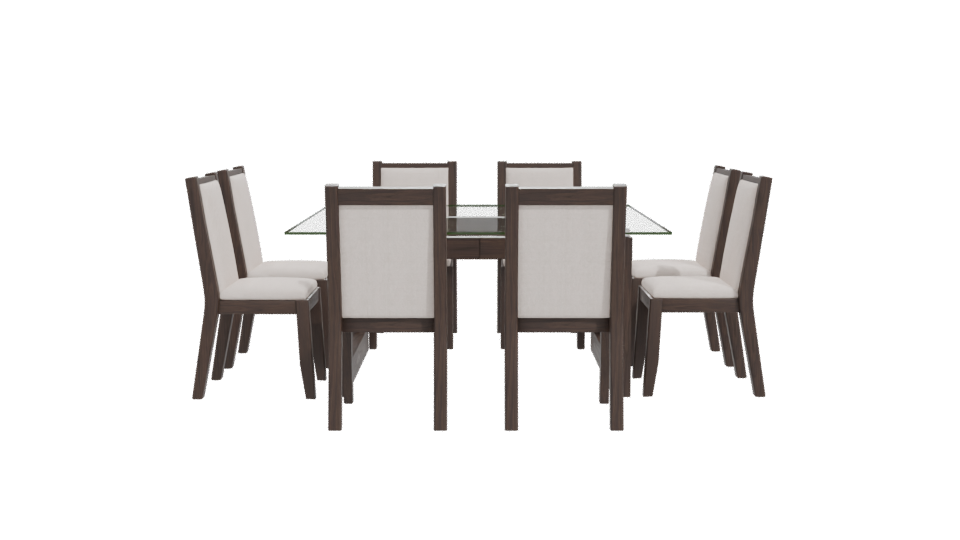 Stylish Modern Dining Table Set - Professional 3D Model Render 11