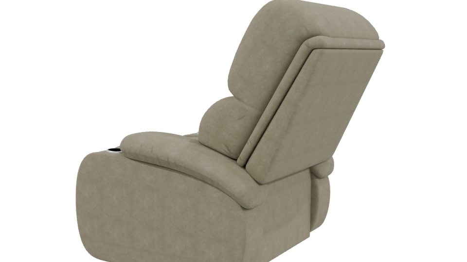 Stylish Reclining Sofa 3D Model - Professional 3D Model Render 3