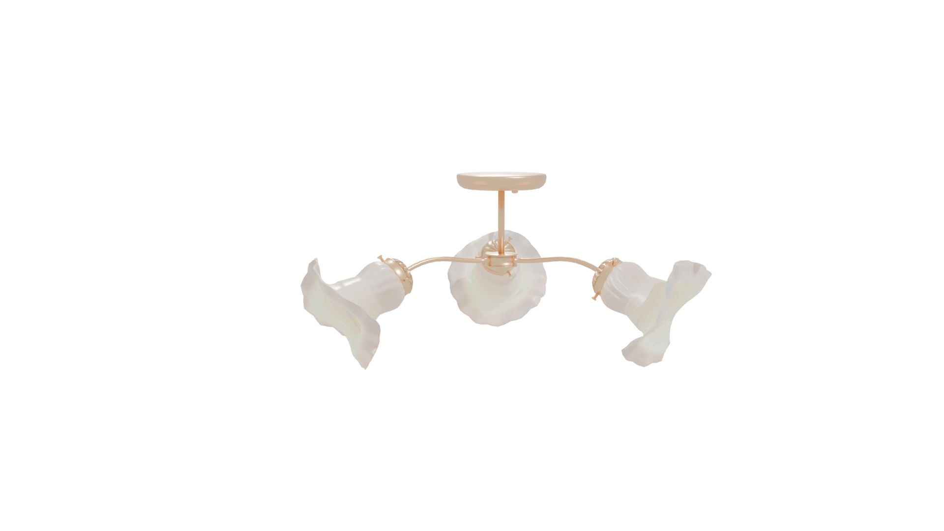 Elegant Vintage Ceiling Light Fixture - Professional 3D Model Render 11