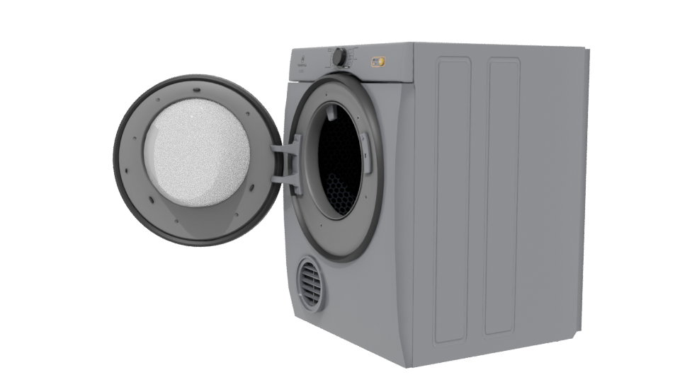 Modern Household Dryer 3D Model - Professional 3D Model Render 13