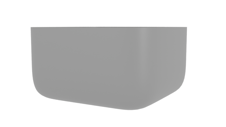 Sleek Modern Metal Bowl 3D - Professional 3D Model Render 3