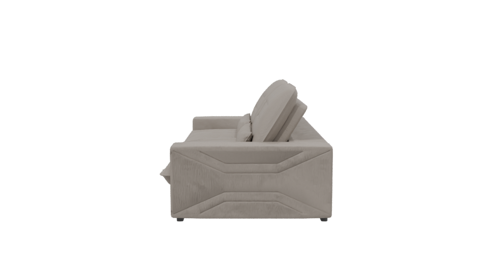 Stylish Modern Fabric Sofa 3D Model - Professional 3D Model Render 2