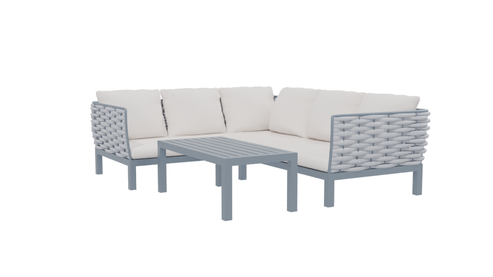 Stylish Outdoor Sofa Set 3D - Professional 3D Model Render 13