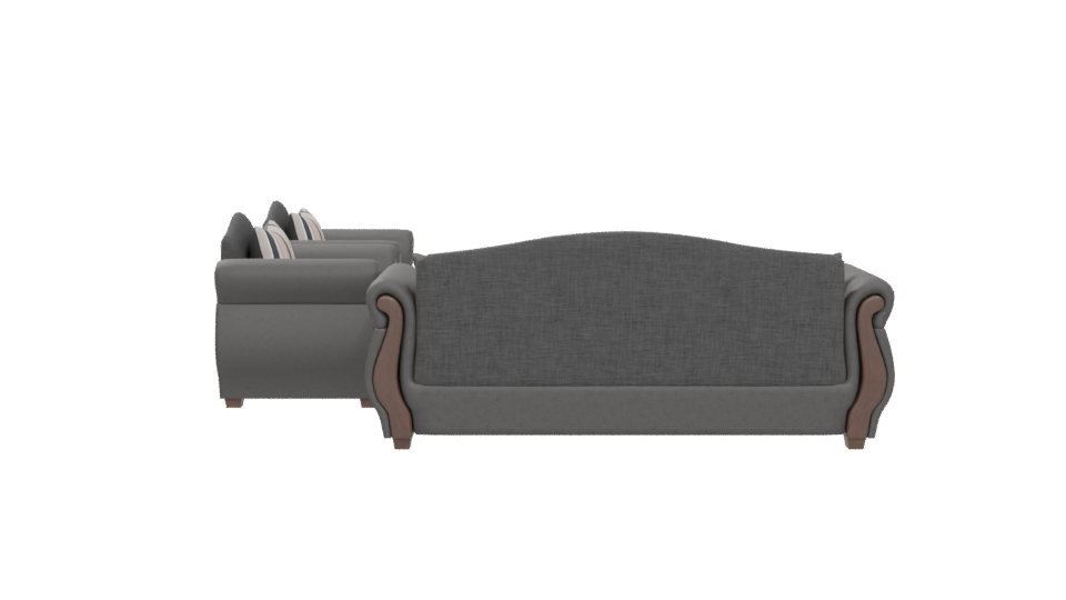 Elegant Upholstered Sofa Set 3D - Professional 3D Model Render 5