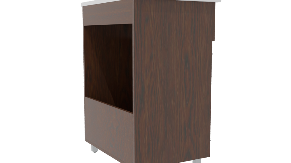 Stylish Modern Wooden Storage Cabinet 3D Model - Professional 3D Model Render 7