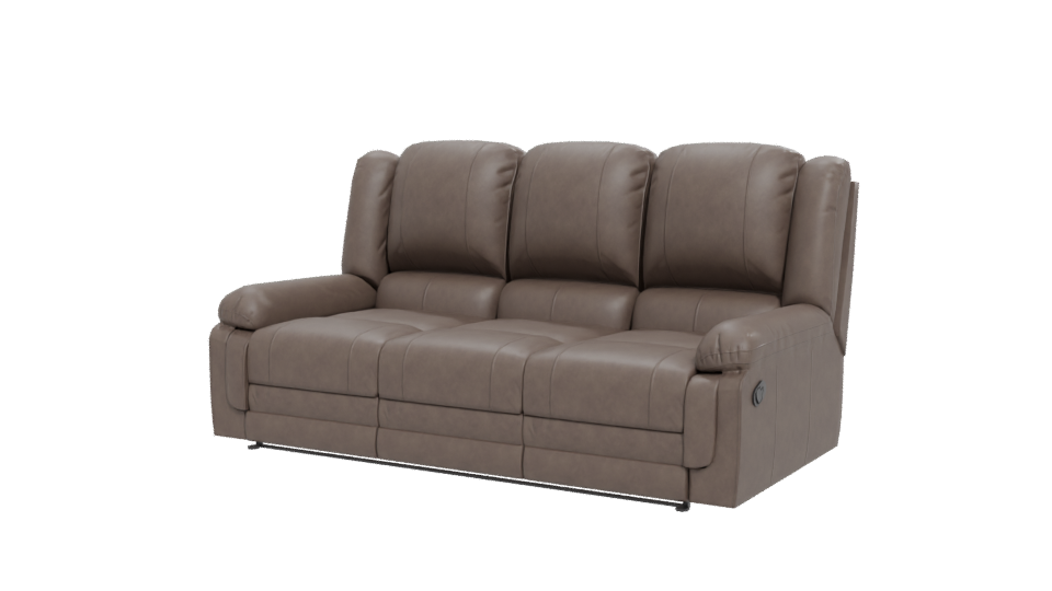 Stylish Modern Reclining Sofa 3D Model - Professional 3D Model Render 12