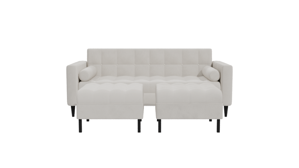 Modern L-Shaped Sofa 3D Model - Professional 3D Model Render 11