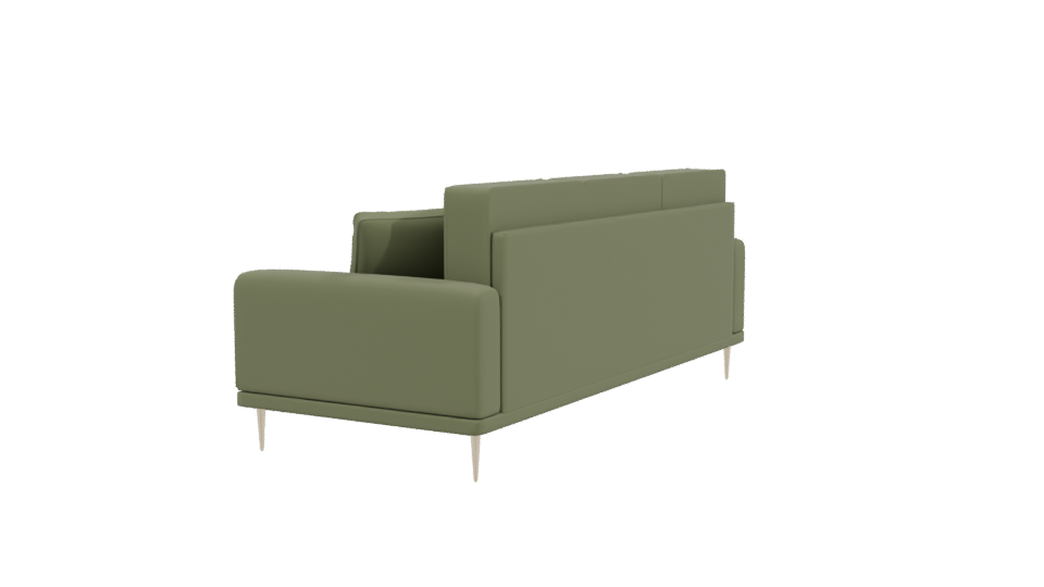 Modern Green Sofa 3D Model - Professional 3D Model Render 3