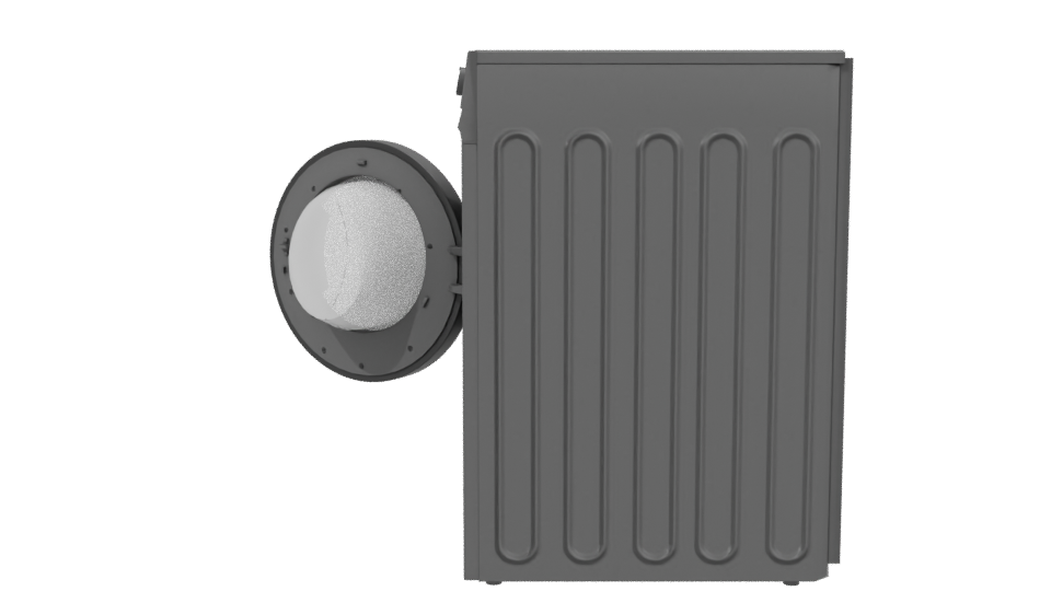 Realistic Front-Loading Washer Model - Professional 3D Model Render 2