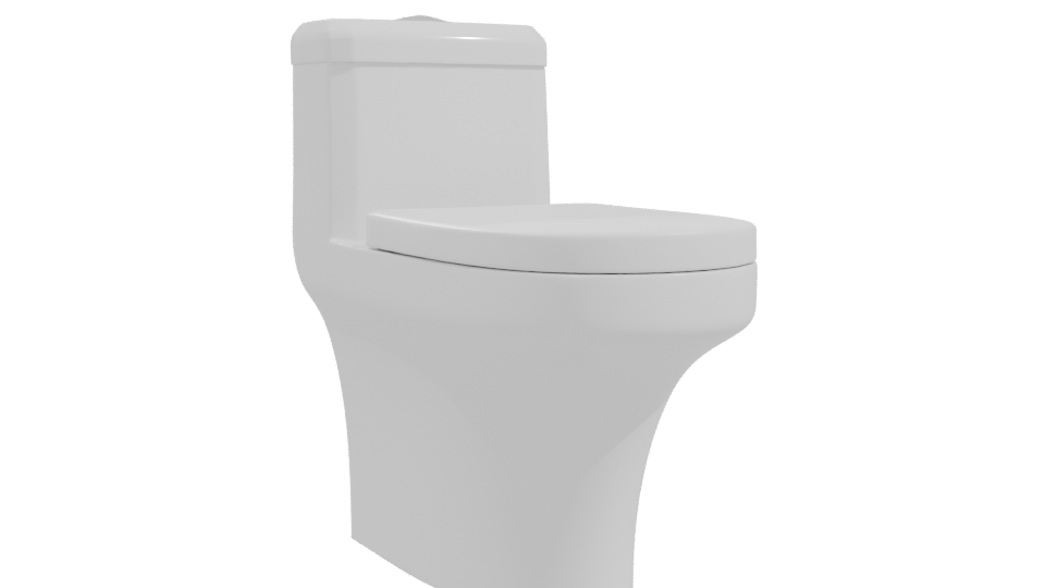 Contemporary Bathroom Toilet Model 3D - Professional 3D Model Render 10
