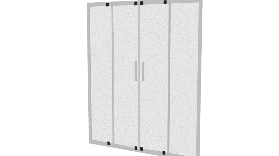 Stylish Sliding Glass Door 3D - Professional 3D Model Render 6