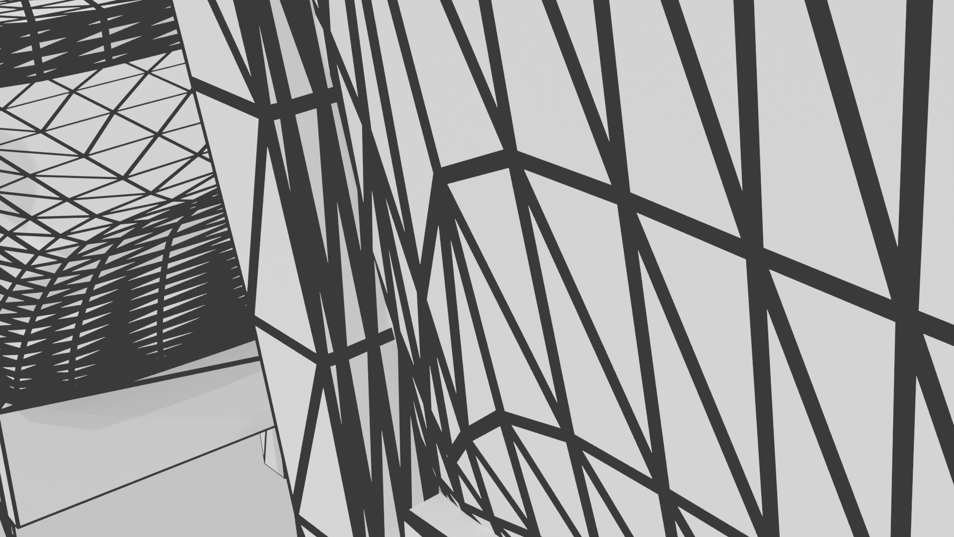 Elegant Black Upholstered Dining Chairs - Professional 3D Model Render 9